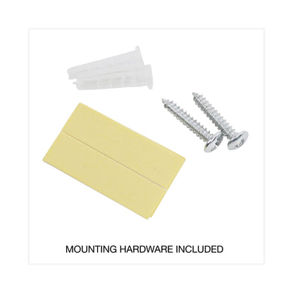 Universal Wall File Pockets, Plastic, Letter Size, 13" x 4.13" x 7", Black