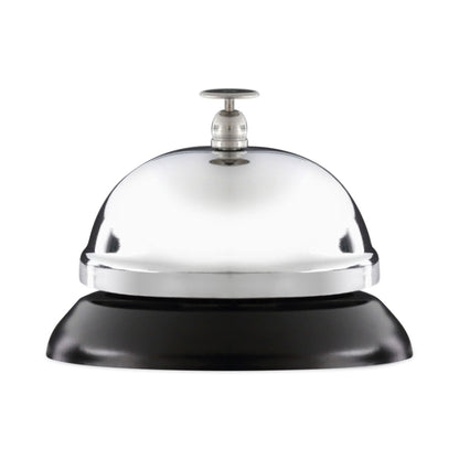 Universal Call Bell, 3.38" Diameter, Brushed Nickel