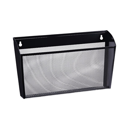 Universal Mesh Three-Pack Wall Files, 3 Sections, Letter Size, 14.13" x 3.38" x 8.5", Black