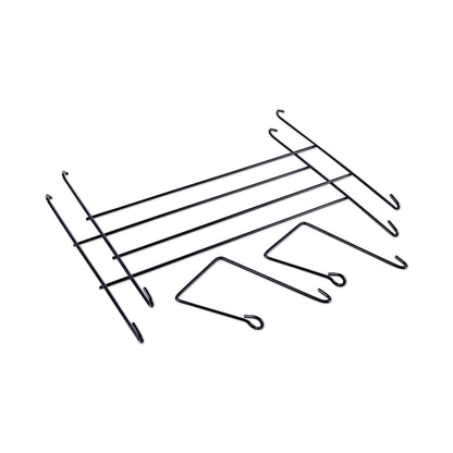 Universal Mesh Three-Pack Wall Files, 3 Sections, Letter Size, 14.13" x 3.38" x 8.5", Black