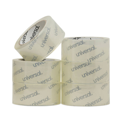 Universal Heavy-Duty Acrylic Box Sealing Tape, 3" Core, 1.88" x 54.6 yds, Clear, 6/Pack