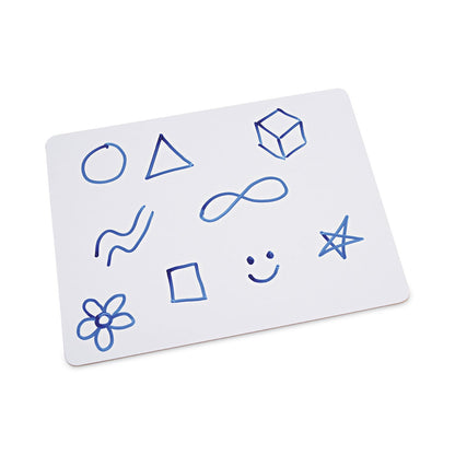 Universal Lap/Learning Dry-Erase Board, 11 3/4" x 8 3/4", White, 6/Pack