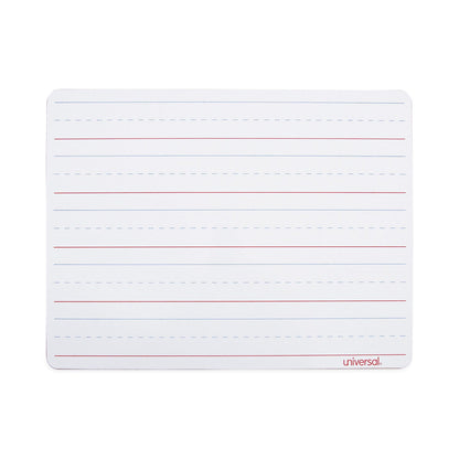 Universal Lap/Learning Dry-Erase Board, Lined, 11 3/4" x 8 3/4", White, 6/Pack
