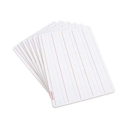 Universal Lap/Learning Dry-Erase Board, Lined, 11 3/4" x 8 3/4", White, 6/Pack
