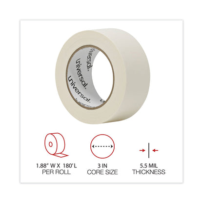 Universal General-Purpose Masking Tape, 3" Core, 48 mm x 54.8 m, Beige, 2/Pack