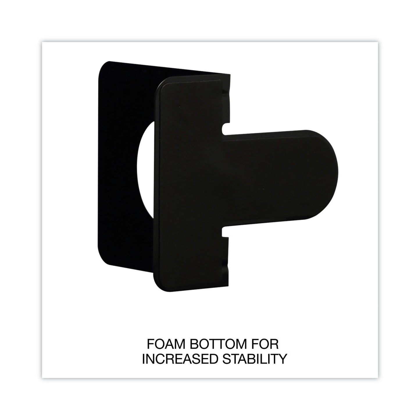 Universal Economy Bookends, Nonskid, 4.75 x 5.25 x 5, Heavy Gauge Steel, Black, 1 Pair