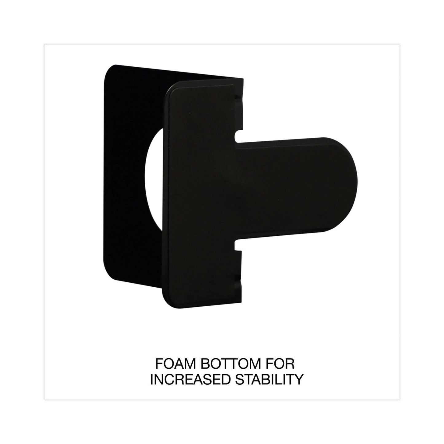 Universal Economy Bookends, Nonskid, 5.88 x 8.25 x 9, Heavy Gauge Steel, Black, 1 Pair