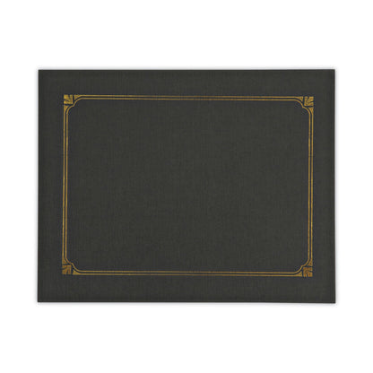 Universal Certificate/Document Cover, 8.5 x 11; 8 x 10; A4, Black, 6/Pack
