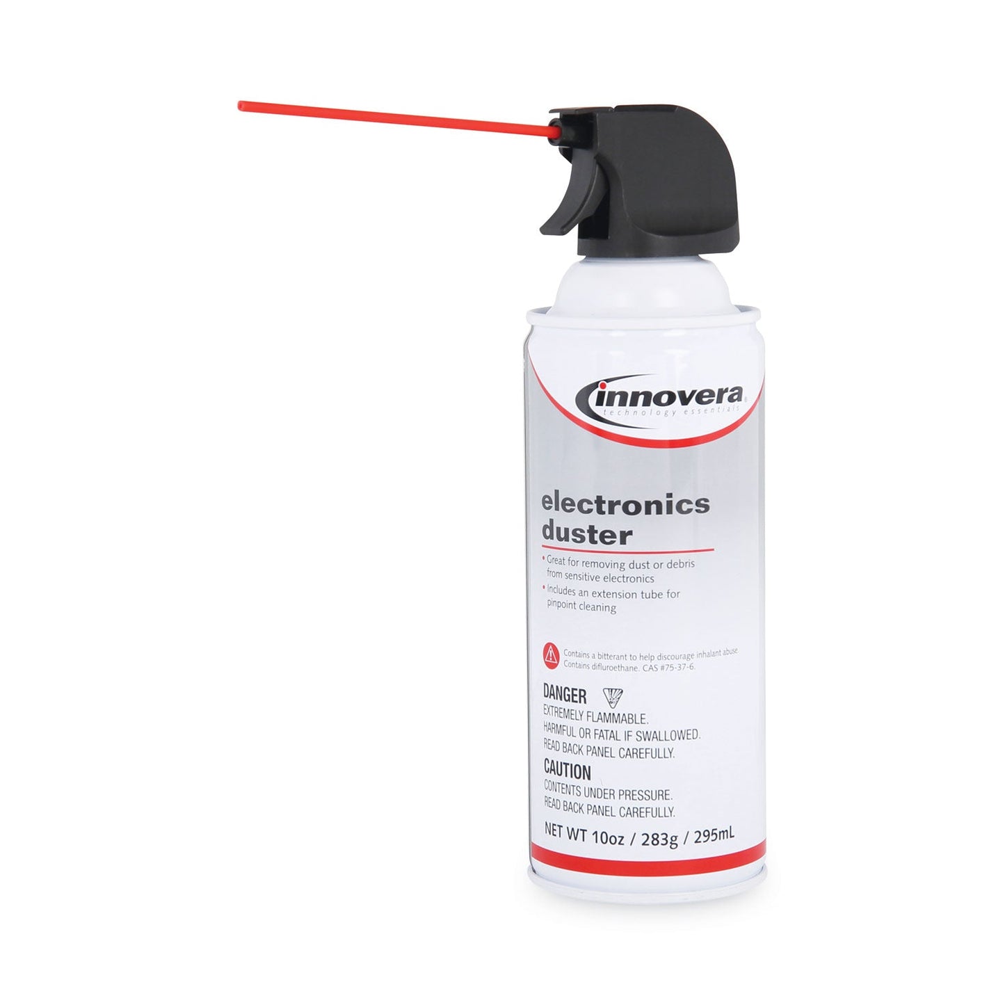 Innovera Compressed Air Duster Cleaner, 10 oz Can, 4/Pack