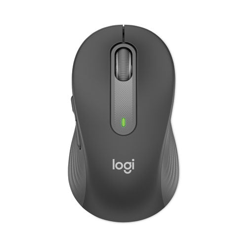 Logitech Signature M650 Wireless Mouse, Large, 2.4 GHz Frequency, 33 ft Wireless Range, Right Hand Use, Graphite