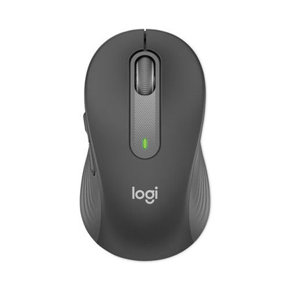 Logitech Signature M650 Wireless Mouse, Large, 2.4 GHz Frequency, 33 ft Wireless Range, Right Hand Use, Graphite