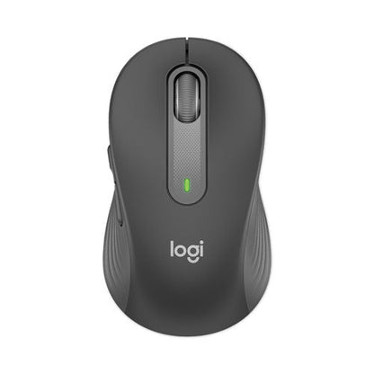 Logitech Signature M650 for Business Wireless Mouse, Large, 2.4 GHz Frequency, 33 ft Wireless Range, Right Hand Use, Graphite