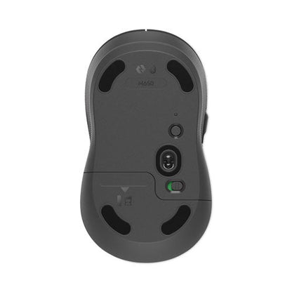 Logitech Signature M650 for Business Wireless Mouse, Medium, 2.4 GHz Frequency, 33 ft Wireless Range, Right Hand Use, Graphite