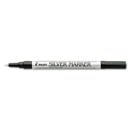 Pilot Creative Art and Crafts Marker, Extra-Fine Brush Tip, Silver