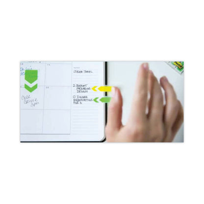 Post-it Arrow Message 1" Prioritization Page Flags, "TO DO", Red/Yellow/Green, 20 Flags/Dispenser, 3 Dispensers/Pack
