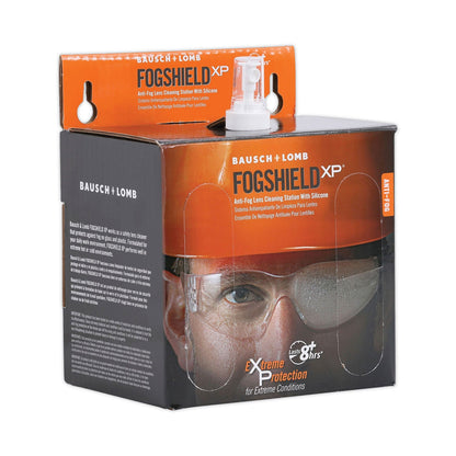 Bausch & Lomb Sight Savers FogShield Disposable Lens Cleaning Station, 12 oz Bottle, 1,425 Tissues/Box