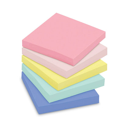 Post-it Original Recycled Note Pads, 3" x 3", Sweet Sprinkles Collection Colors, 100 Sheets/Pad, 12 Pads/Pack