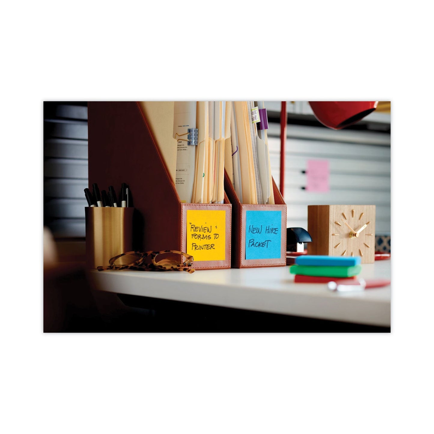 Post-it Pads in Playful Primary Collection Colors, 3" x 3", 90 Sheets/Pad, 12 Pads/Pack