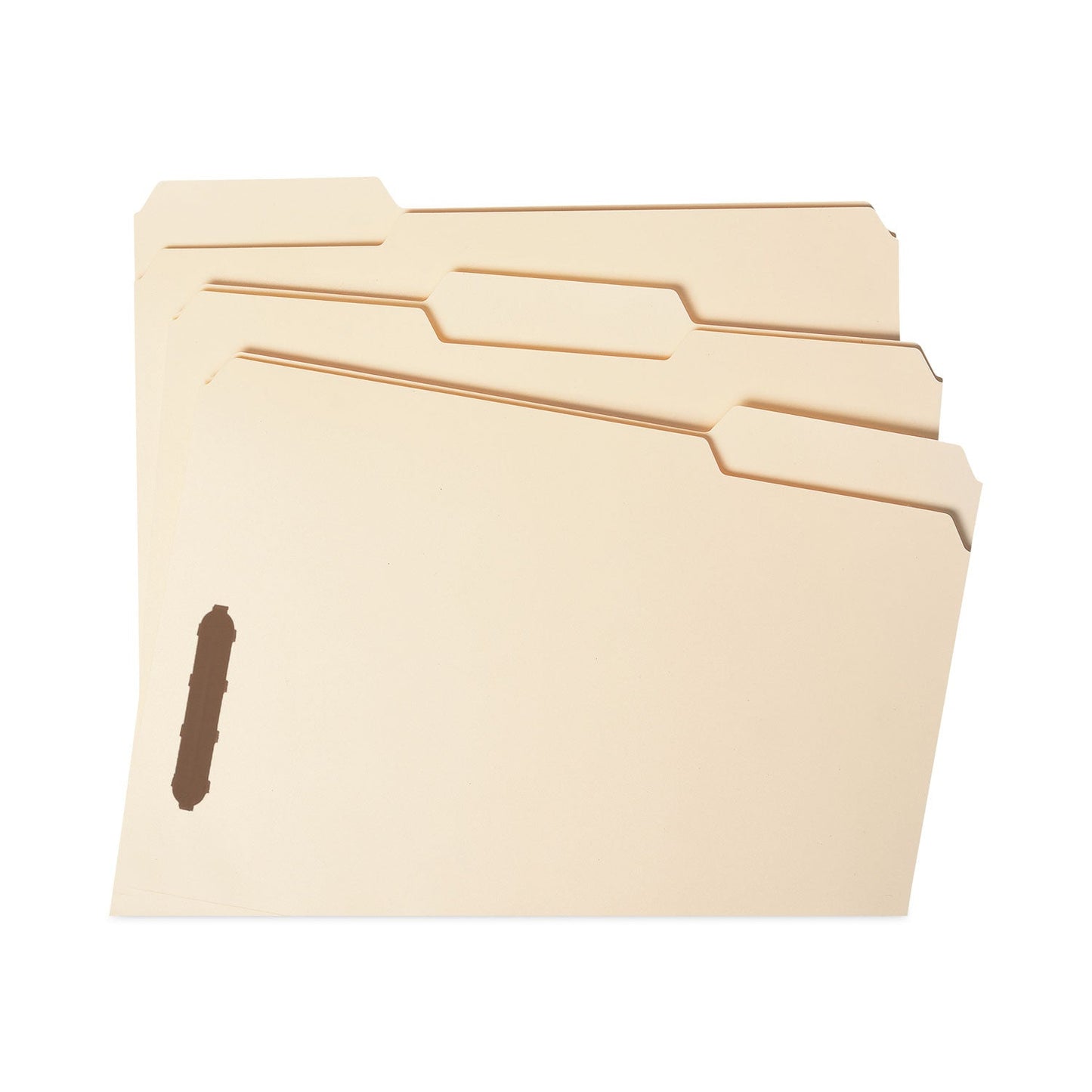 Smead Top Tab Heavyweight Manila Fastener Folders, 2 Fasteners, Letter Size, Manila Exterior, 50/Box
