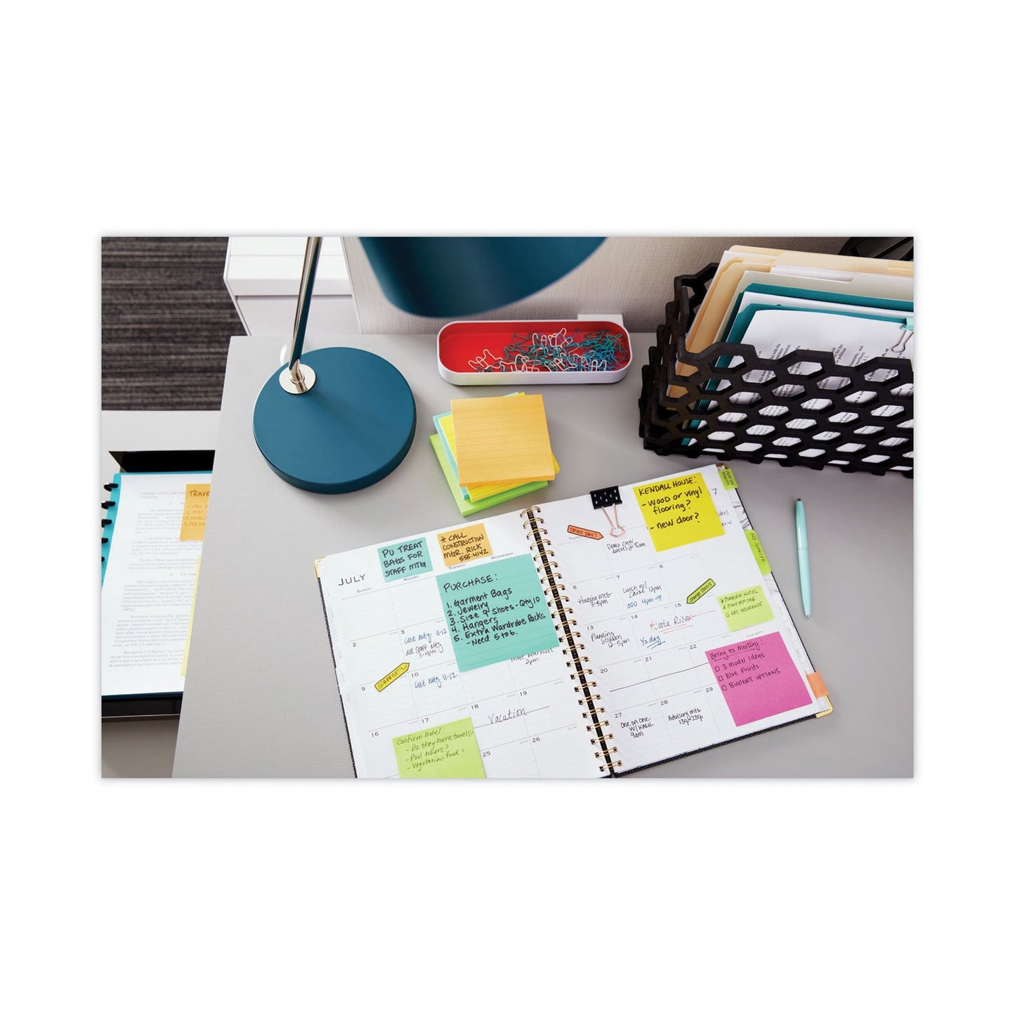 Post-it Original Pads in Floral Fantasy Collection Colors, Value Pack, 3" x 3", 100 Sheets/Pad, 14 Pads/Pack