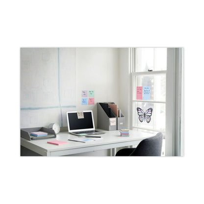 Post-it Recycled Notes in Wanderlust Pastel Collection Colors, Cabinet Pack, 3" x 3", 70 Sheets/Pad, 24 Pads/Pack