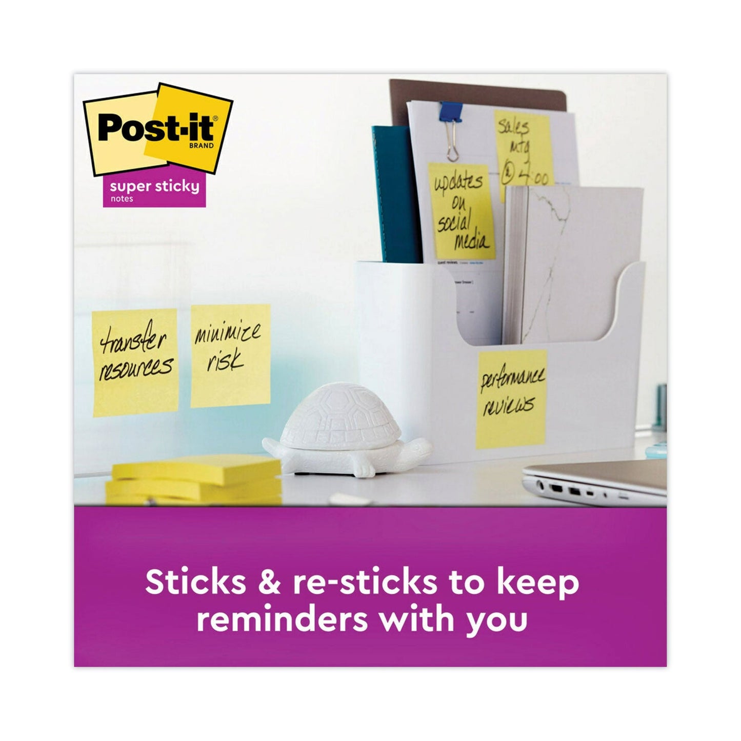 Post-it Pads in Canary Yellow, Cabinet Pack, 3" x 3", 90 Sheets/Pad, 24 Pads/Pack