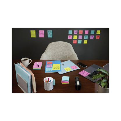 Post-it Self-Stick Notes Office Pack, 3" x 3", Supernova Neons Collection Colors, 90 Sheets/Pad, 24 Pads/Pack