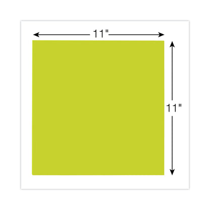 Post-it Big Notes, Unruled, 11 x 11, Green, 30 Sheets
