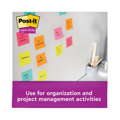Post-it Pop-up 3 x 3 Note Refill, 3" x 3", Energy Boost Collection Colors, 90 Sheets/Pad, 10 Pads/Pack