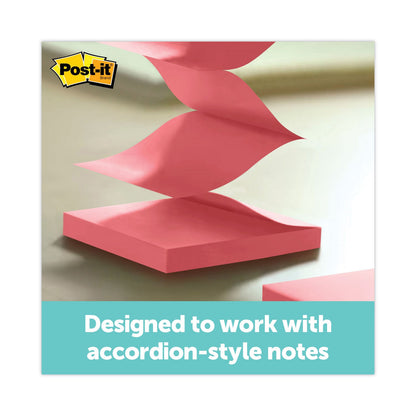 Post-it Wrap Dispenser, For 3 x 3 Pads, Black/Clear, Includes 45-Sheet Color Varies Pop-up Super Sticky Pad