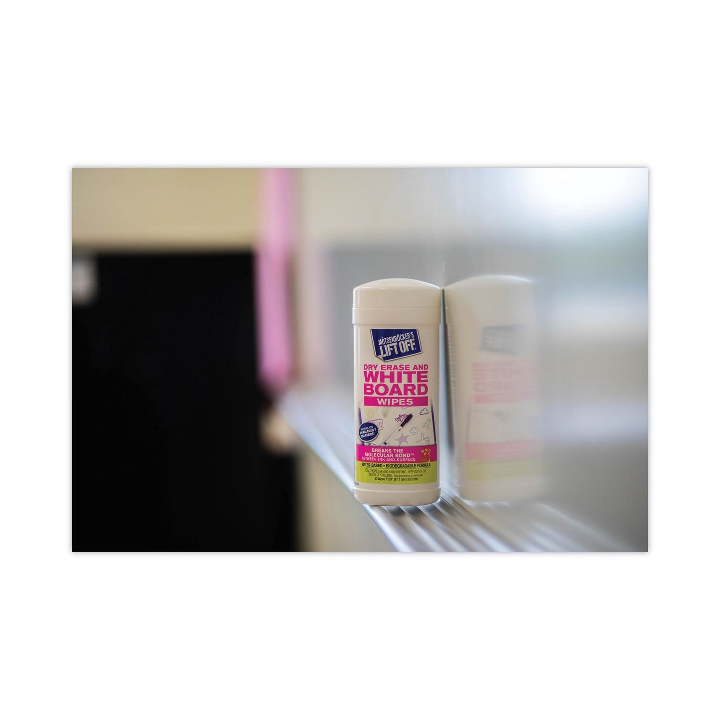 Motsenbocker's Lift-Off Dry Erase Cleaner Wipes, 7 x 12, 40/Canister