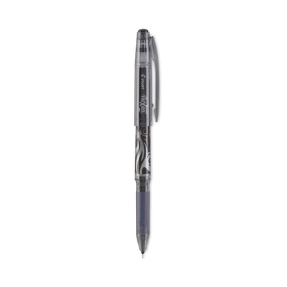 Pilot FriXion Point Erasable Gel Pen, Stick, Extra-Fine 0.5 mm, Black Ink, Black Barrel