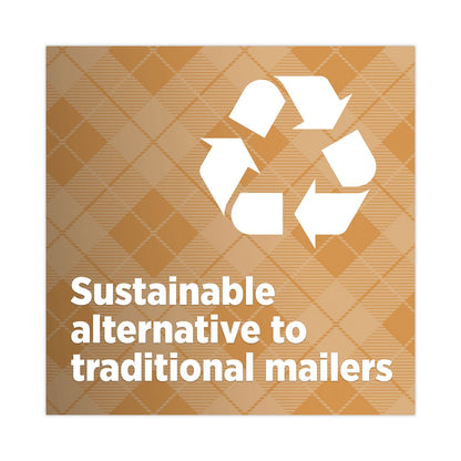 Scotch Curbside Recyclable Padded Mailer, #0, Bubble Cushion, Self-Adhesive Closure, 7 x 11.25, Natural Kraft, 100/Carton