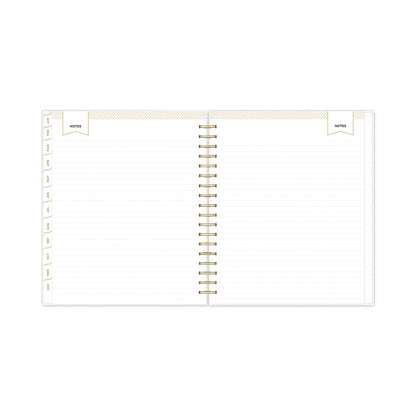Blue Sky Day Designer Navy Stripe Daily/Monthly Planner, Navy Stripe Artwork, 10 x 8, Navy/White Cover, 12-Month (Jan to Dec): 2023