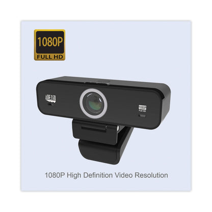 Adesso Cybertrack K1, 1920 pixels x 1080 pixels, Black