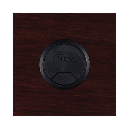 Alera Valencia Series Reversible Return/Bridge Shell, 47.25w x 23.63d x 29.5h, Mahogany