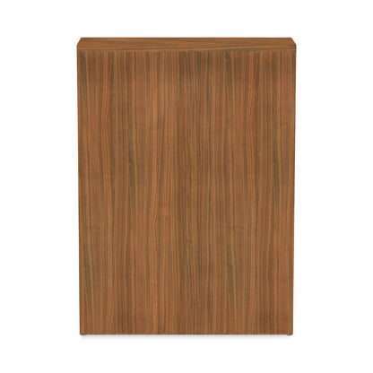 Alera Valencia Series Bookcase, Three-Shelf, 31.75w x 14d x 39.38h, Modern Walnut