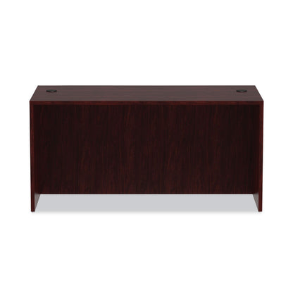 Alera Valencia Series Straight Front Desk Shell, 59.13" x 29.5" x 29.63", Mahogany