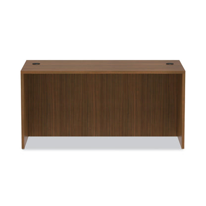 Alera Valencia Series Straight Front Desk Shell, 59.13" x 29.5" x 29.63", Modern Walnut