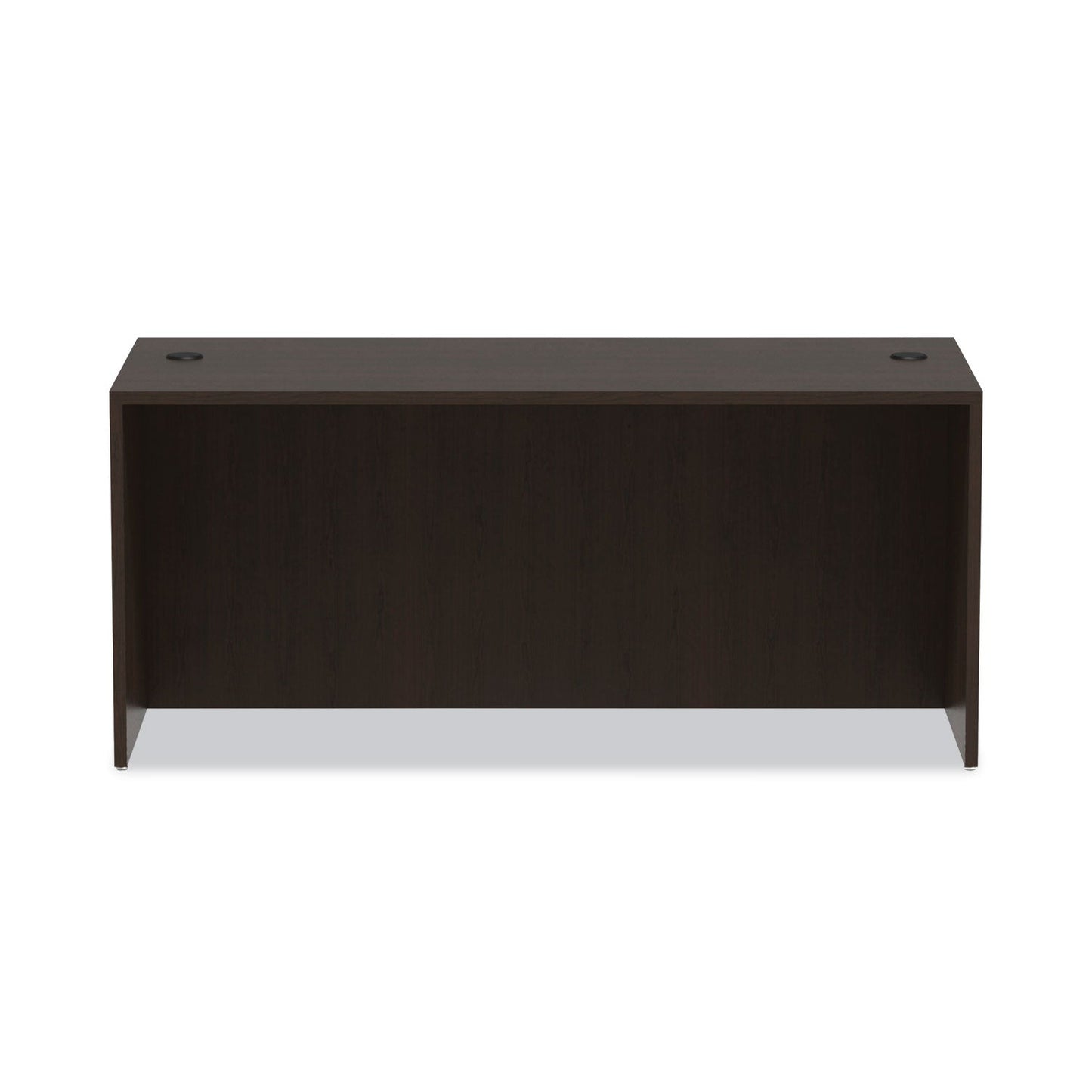 Alera Valencia Series Straight Front Desk Shell, 65" x 29.5" x 29.63", Espresso