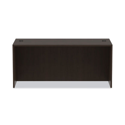 Alera Valencia Series Straight Front Desk Shell, 65" x 29.5" x 29.63", Espresso