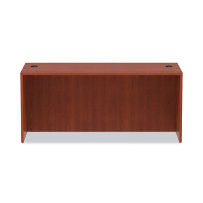 Alera Valencia Series Straight Front Desk Shell, 65" x 29.5" x 29.63", Medium Cherry