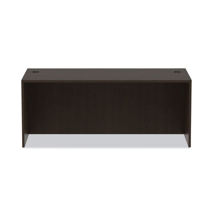 Alera Valencia Series Straight Front Desk Shell, 71" x 35.5" x 29.63", Espresso