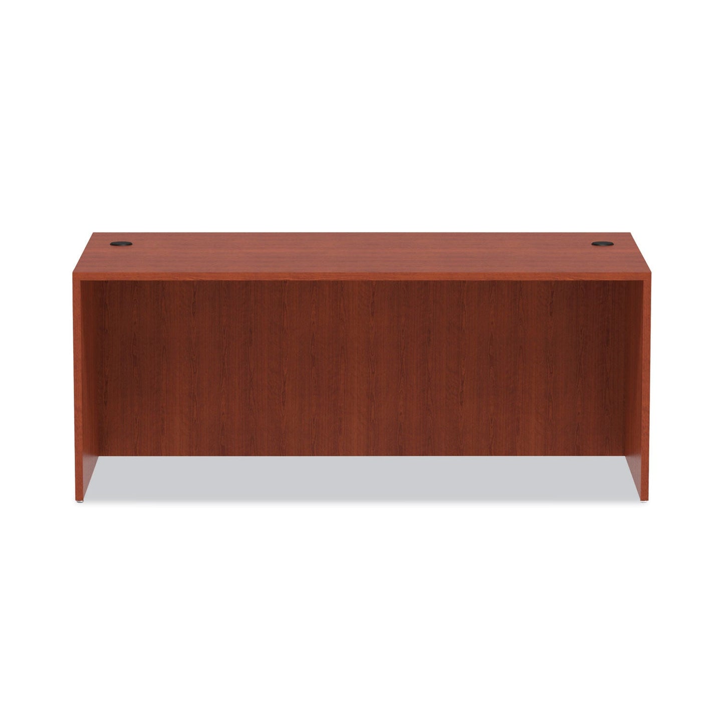 Alera Valencia Series Straight Front Desk Shell, 71" x 35.5" x 29.63", Medium Cherry
