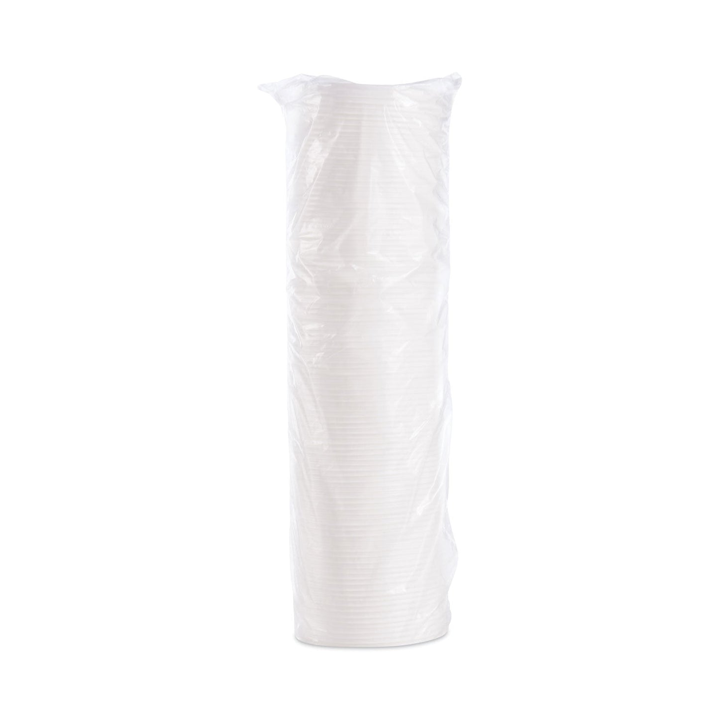 Dart Plastic Lids, Fits 8 oz to 10 oz Hot/Cold Foam Cups, Vented, White, 100/Pack, 10 Packs/Carton