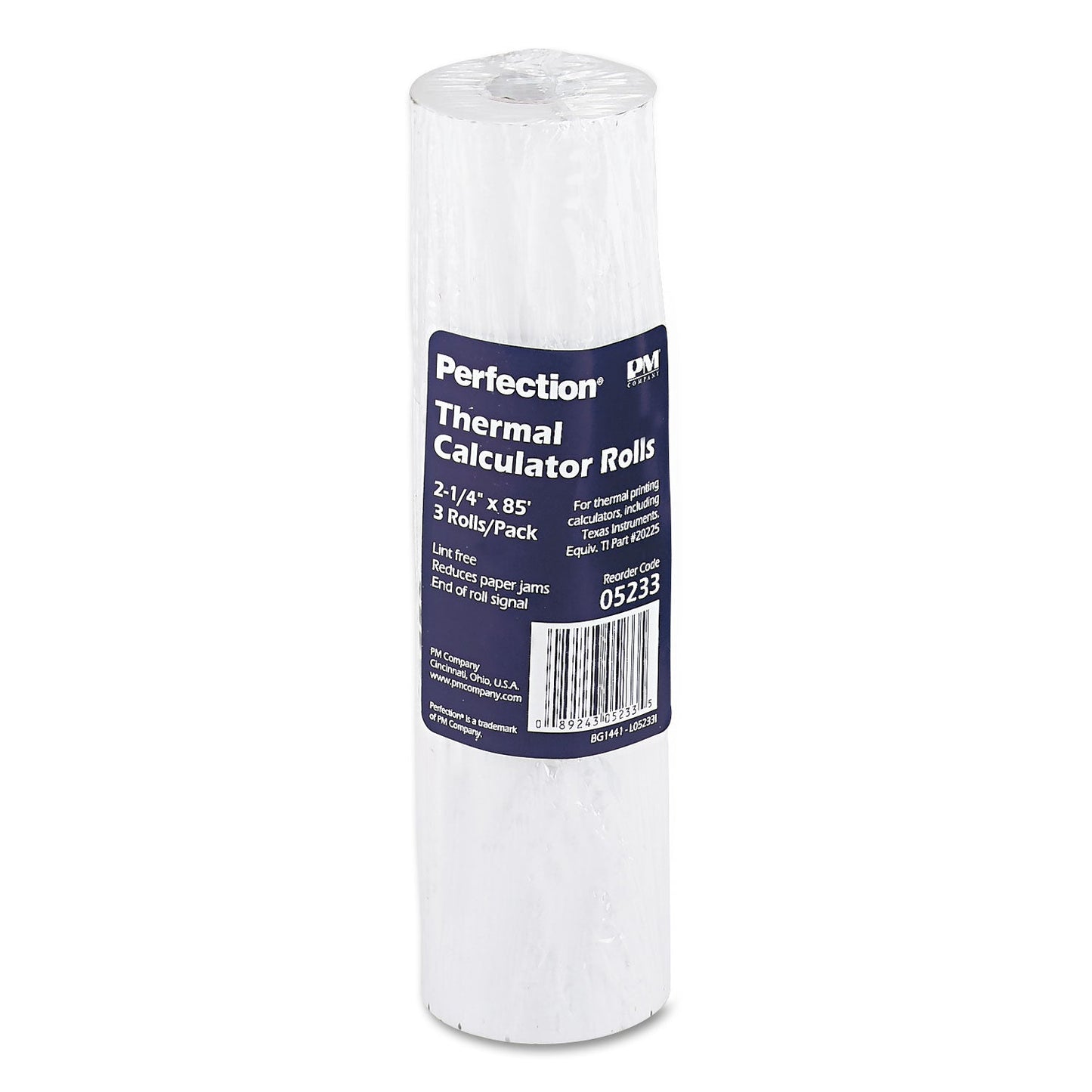 Iconex Direct Thermal Printing Thermal Paper Rolls, 2.25" x 85 ft, White, 3/Pack