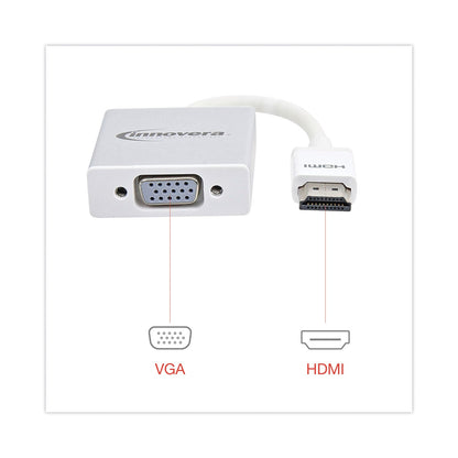 Innovera HDMI to SVGA Adapter, 6", White