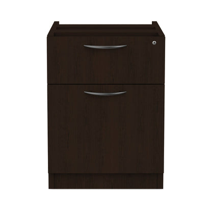 Alera Valencia Series Hanging Pedestal File, Left/Right, 2-Drawers: Box/File, Legal/Letter, Espresso, 15.63" x 20.5" x 19.25"