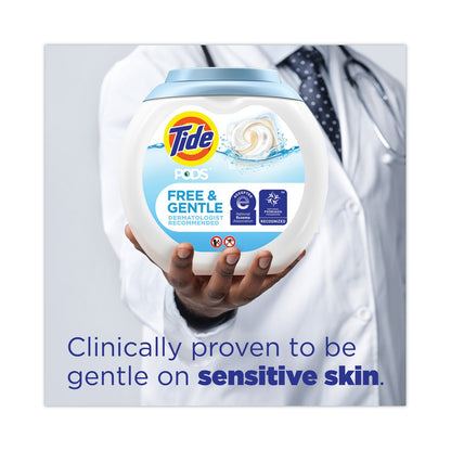 Tide Pods, Unscented, 81 Pods/Tub, 4 Tubs Carton