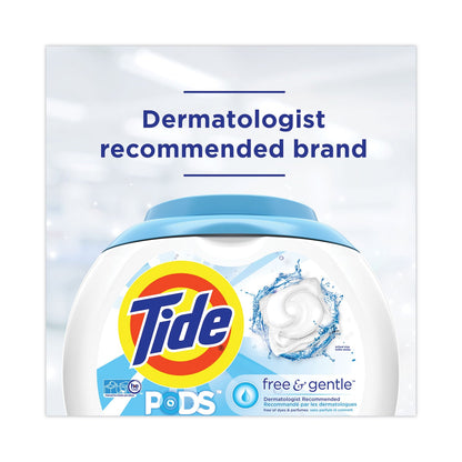 Tide Pods, Unscented, 81 Pods/Tub, 4 Tubs Carton